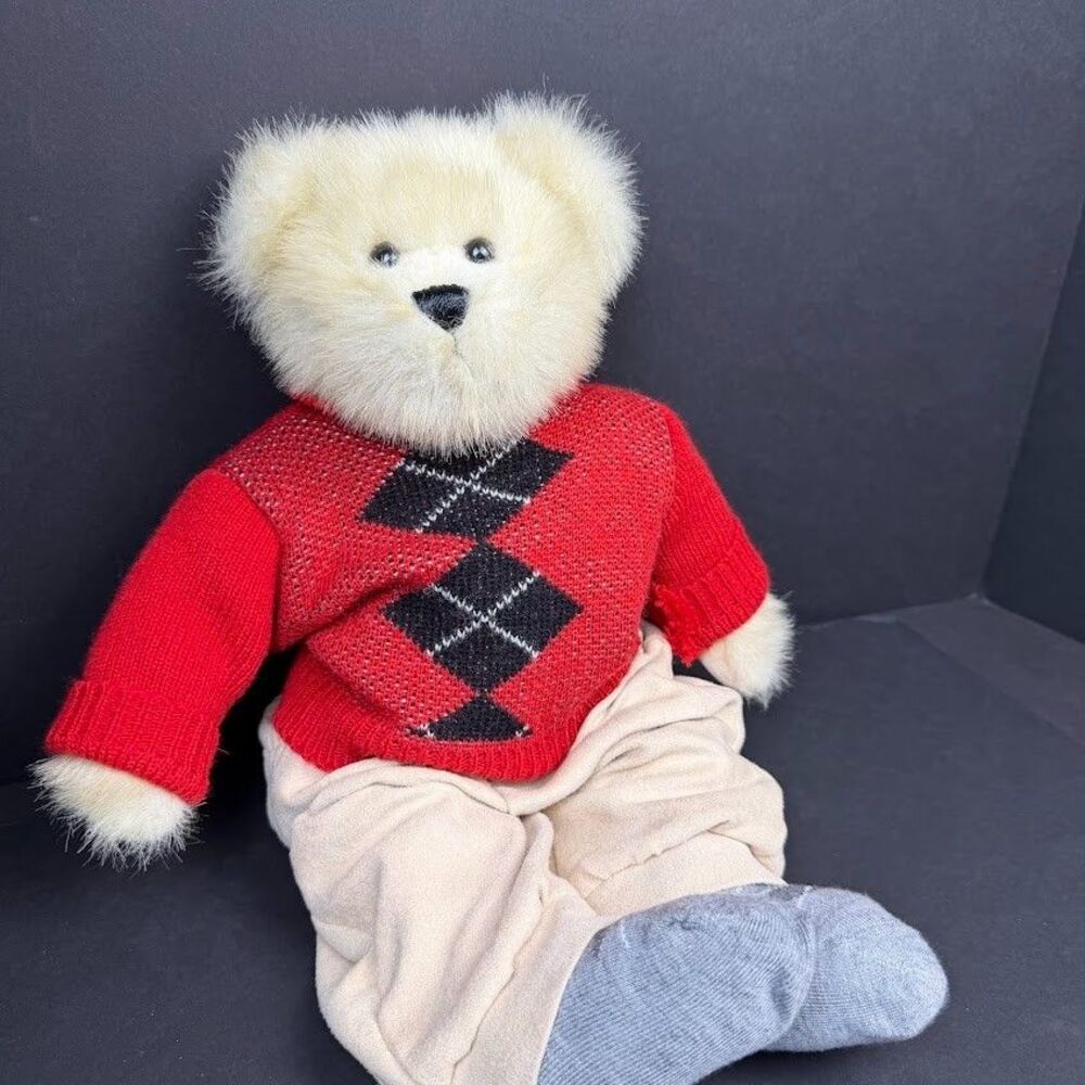 2009 Premier "Argyle" Holiday Collection Christmas Teddy Bear Plush